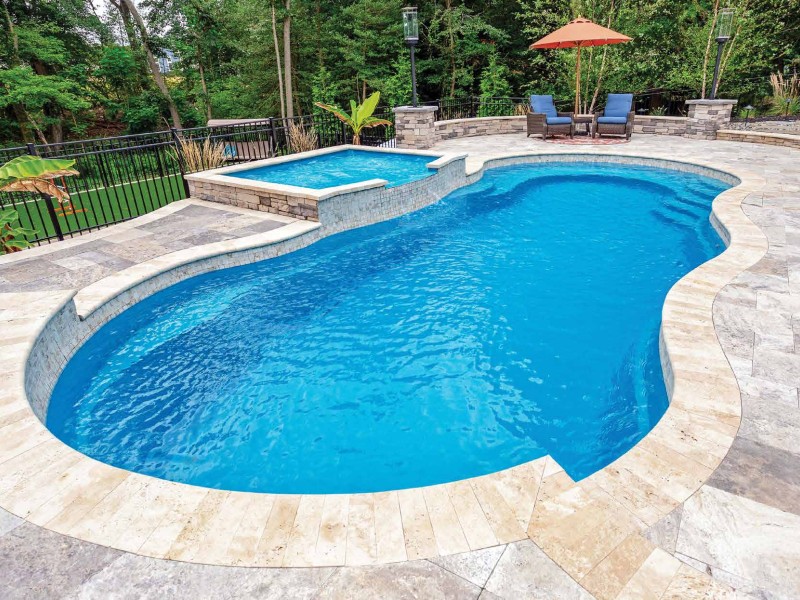 The Riviera™ Fiberglass pool